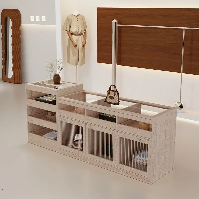 

Medieval clothing store Nakajima Taiwan display table, jewelry cabinet, women's clothing store display cabinet, double-sided