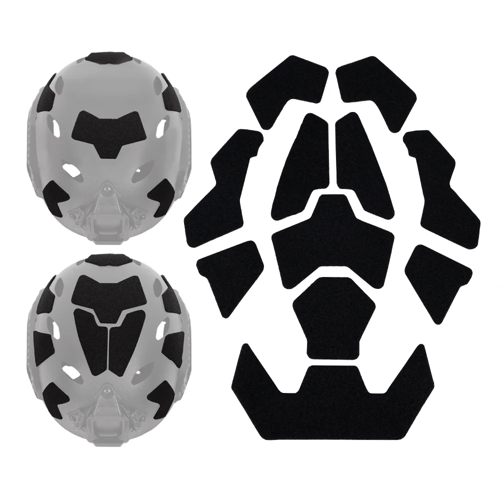 Tactical FAST Helmet Magic Sticker 11pcs Airsoft Helmet Patches Hook and Loop Sticky for Hunting Shooting Accessories