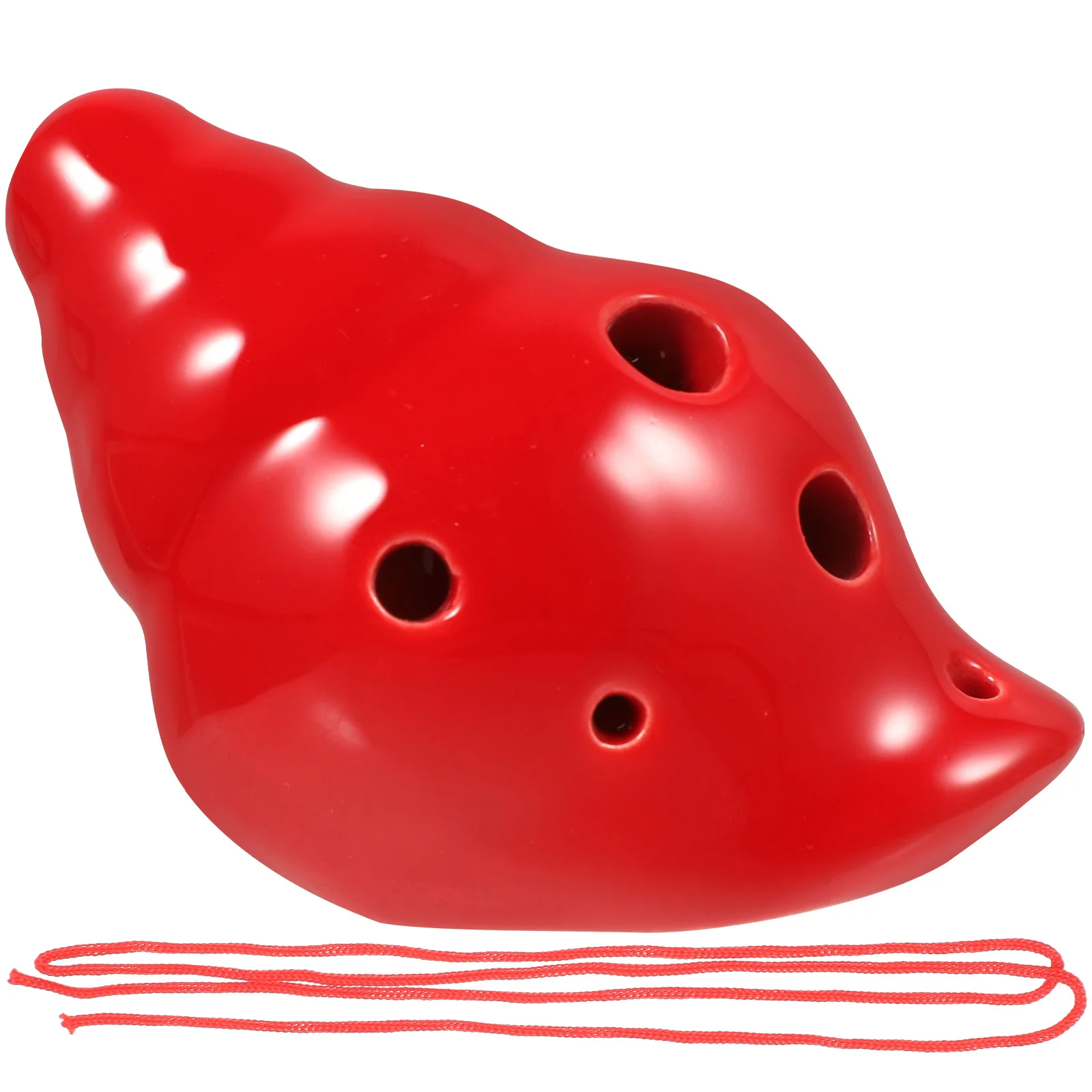 

6 Hole Ceramic Ocarina for Beginners Professional Wind Instrument Lightweight Portable Music Tool for Kids Practice Gift Idea