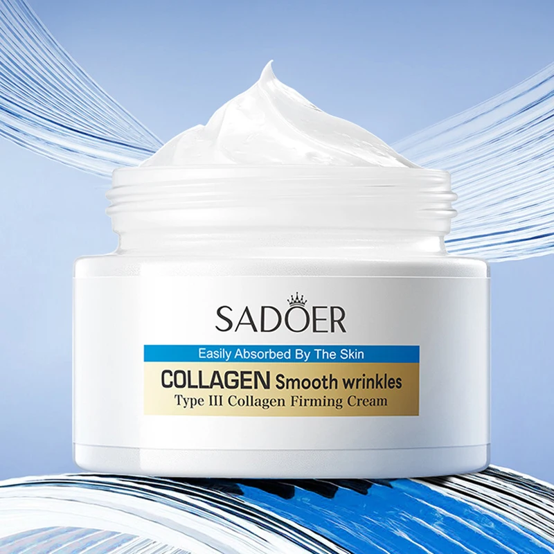 

SADOER Collagen Firming Face Cream Whitening Moisturizing Anti-Aging Anti Wrinkles Facial Cream Face Skin Care Products
