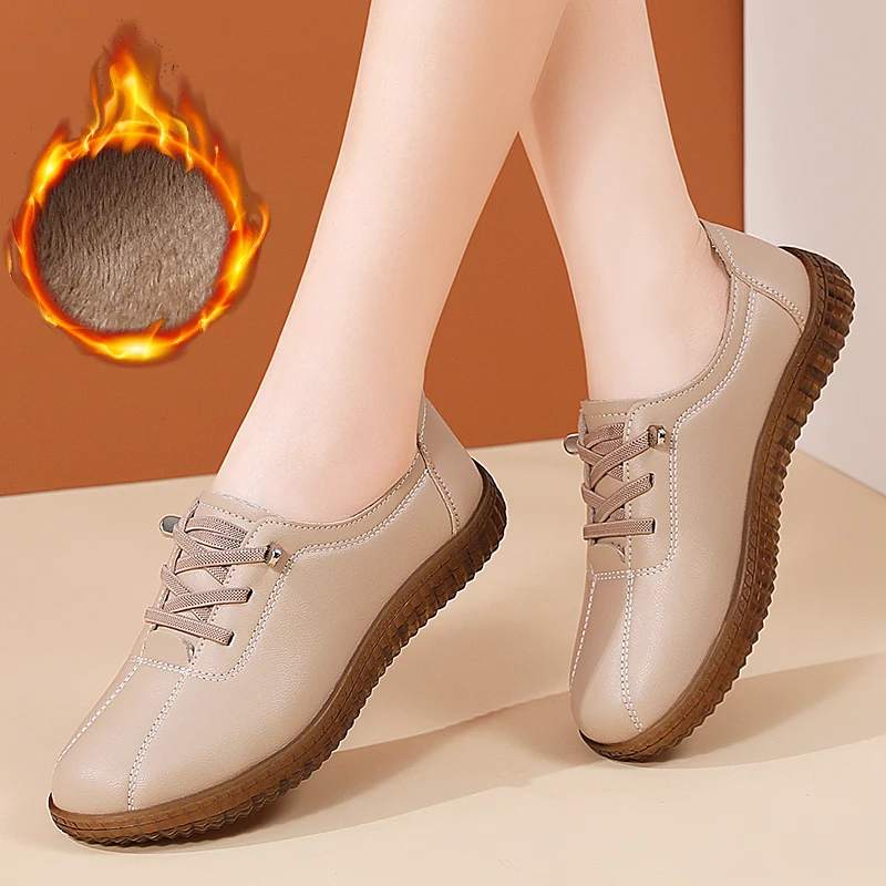 Tenis Feminino 2025 Women Tennis Shoes Fashion Casual Breathable Walking Leather Flat Shoes Sneakers Women Gym Shoe Female