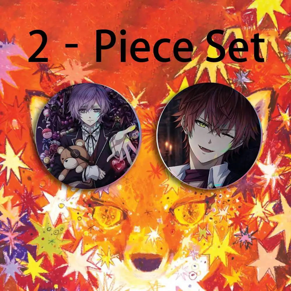D-DIABOLIK L-LOVERS Badges 25 32 44 58 75 mm Round Customizable Wholesale Fan goods Self-made fan freebies
