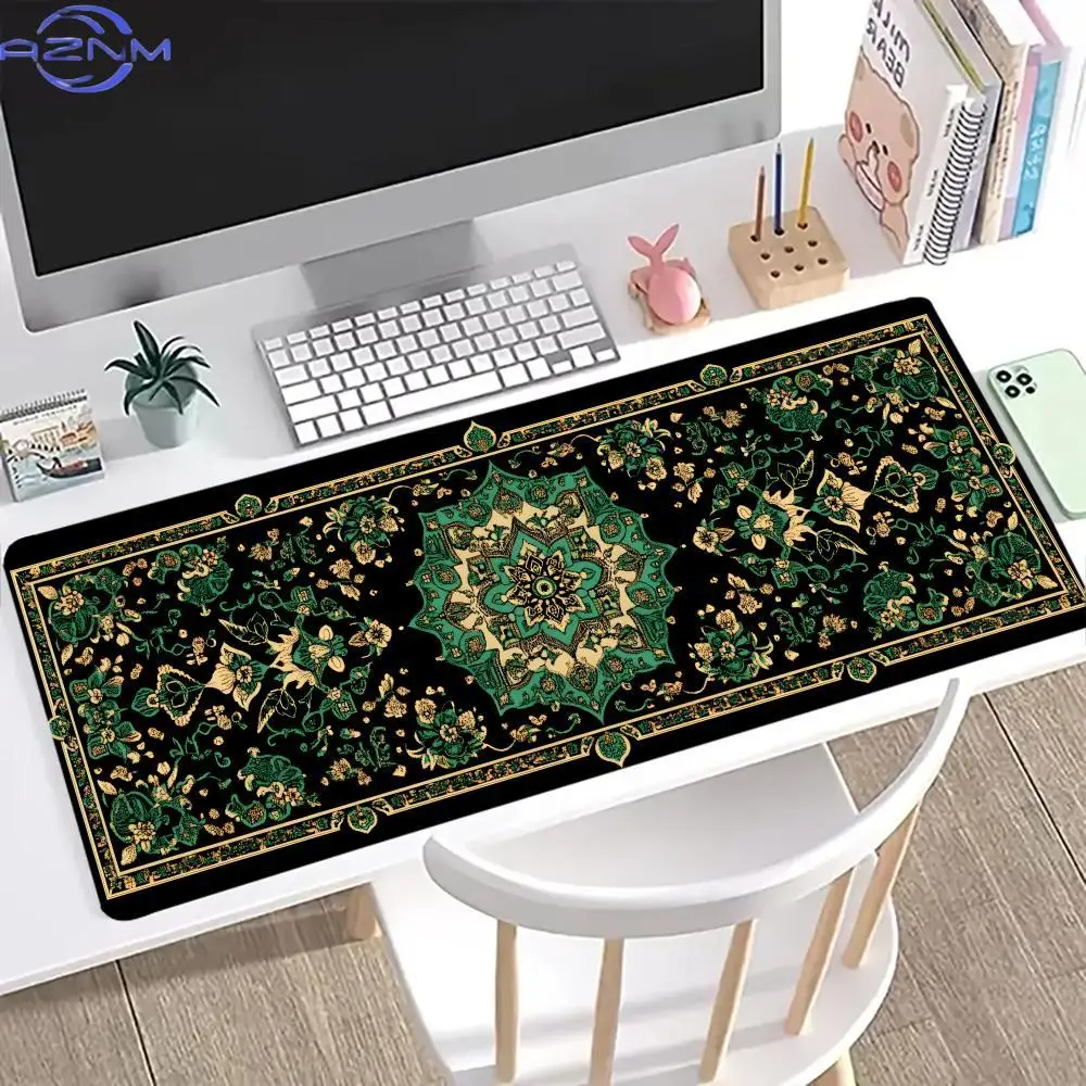 Persian style Mouse Pad XL large PC gaming machine rubber non-slip lock edge gaming speed keyboard pad office expansion desk pad