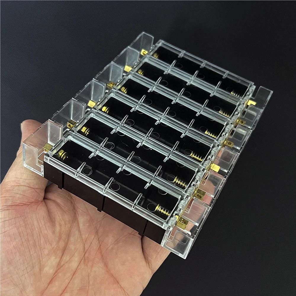 DIY-Batteriehalter für 18650 21700, Verbindbare Box, Tragbarer Energiespeicher, Ohne Schweißen, Zapfenverbindungen – Detail 17
