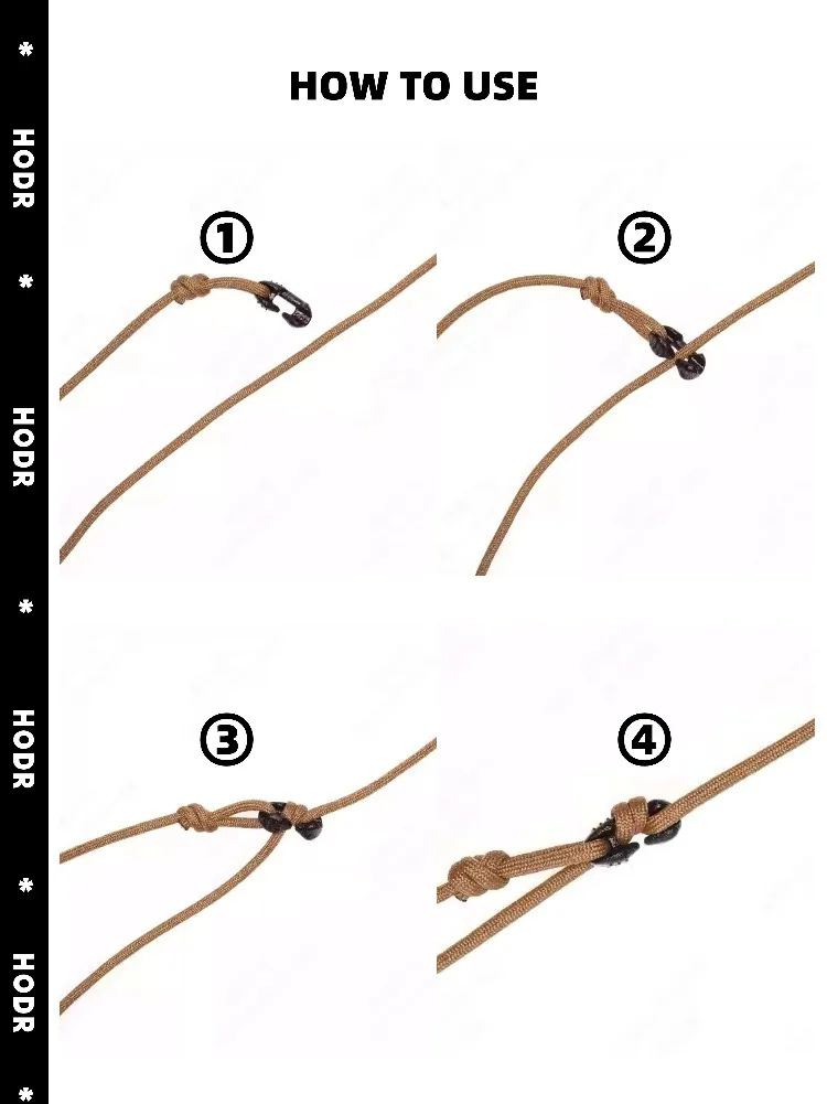 Duraflex Phantom Guyline Kabelversteller POM Micro Spanner für 1,5–4 mm Linien, 1,6 G für Zelte und Planen – Ultraleichte Campingausrüstung – Detail 6