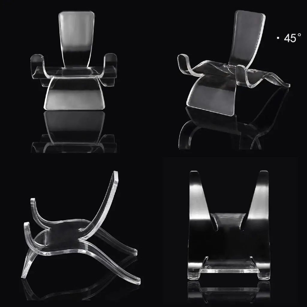 حامل عرض شفاف J78F يقف على قاعدة عرض للمقتنيات الصغيرة #1