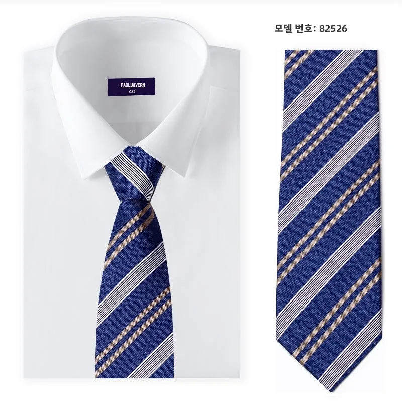 deep-blue-striped-zipper-men's-tie-no-tie-required-ele-casual-briti-sle-8cm-width-camol-keion-busin-arrow-pattern