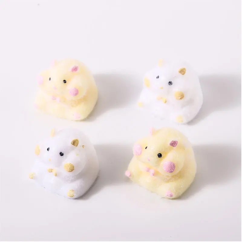 Kawaii hamster Squeeze Toy Slow Rebound Toy Fidget Toys Handmade Silicone Stress Relief Squishy Toy Sensory Toys