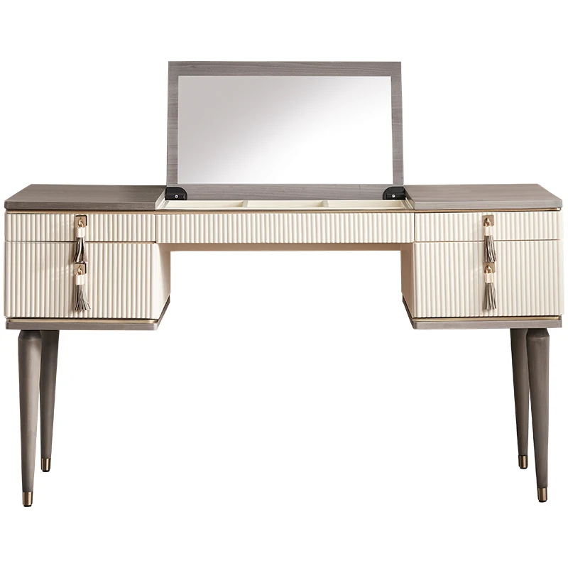 

Modern simple light luxury dresser flip-top small apartment makeup table