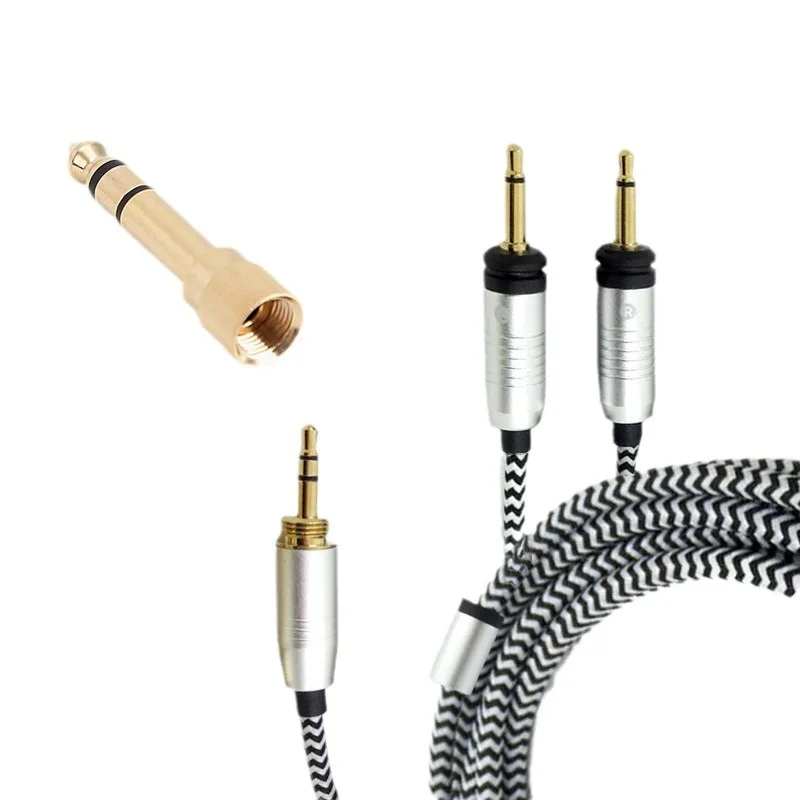 New For France Powerwave Focal ELEGIA small utopia 3.5MM /6.35mm headphone braided cable Headphone Accessories