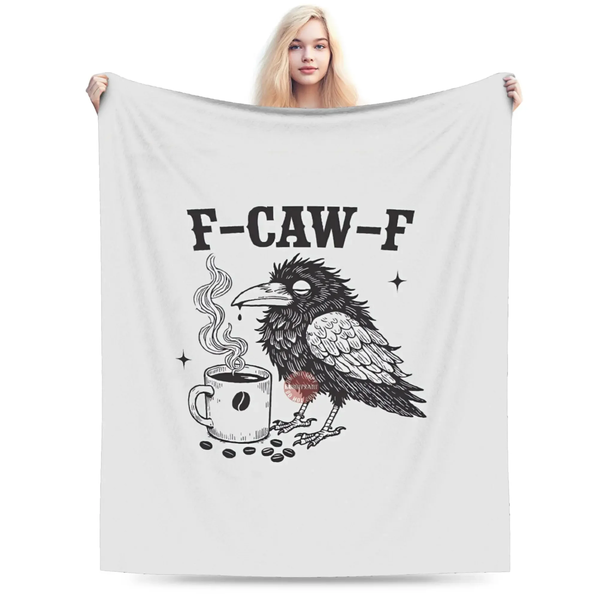 

Funny Plush Throw Blanket for Couch Chair Sofa Bed Warm Flannel Custom Quality Bedspread Gift for Students