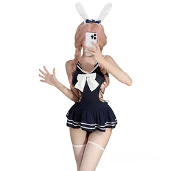 Anime wig Cosplay Cute Underwear Loose Nightdress Bunny Lang Sexy Japanese Lingerie Schoolgirl Uniform Temptation