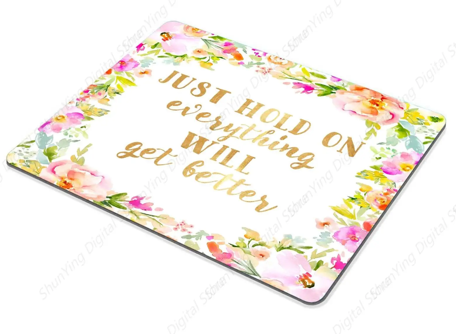 Mouse Pad With Inspirational Quotes Sewn On The Edges Easy To Slide Non Slip Rubber Laptop Office Gaming Mouse Pad