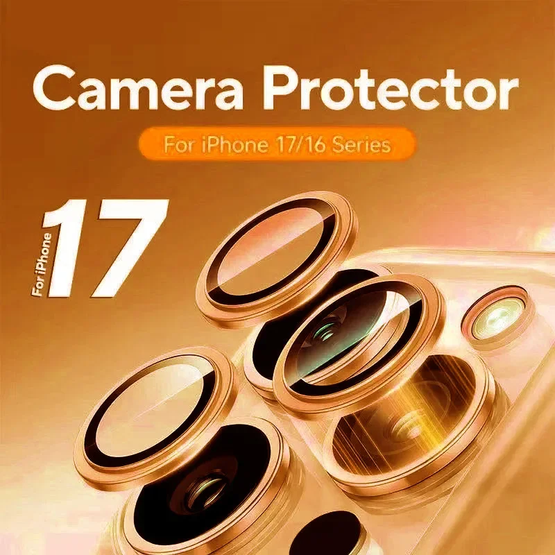 

Защитная пленка для объектива камеры для iPhone 17 Pro Max 17Air 17Pro, стеклянная защита для объектива камеры для iPhone 16 Pro/16 Pro Max, пленка для объектива