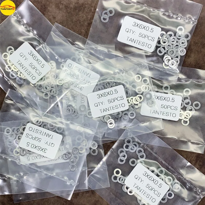 CRIN CRDI Diesel Injector Nozzle Afstellen Ring Pakking 3X6X0.5mm Reparatiesets