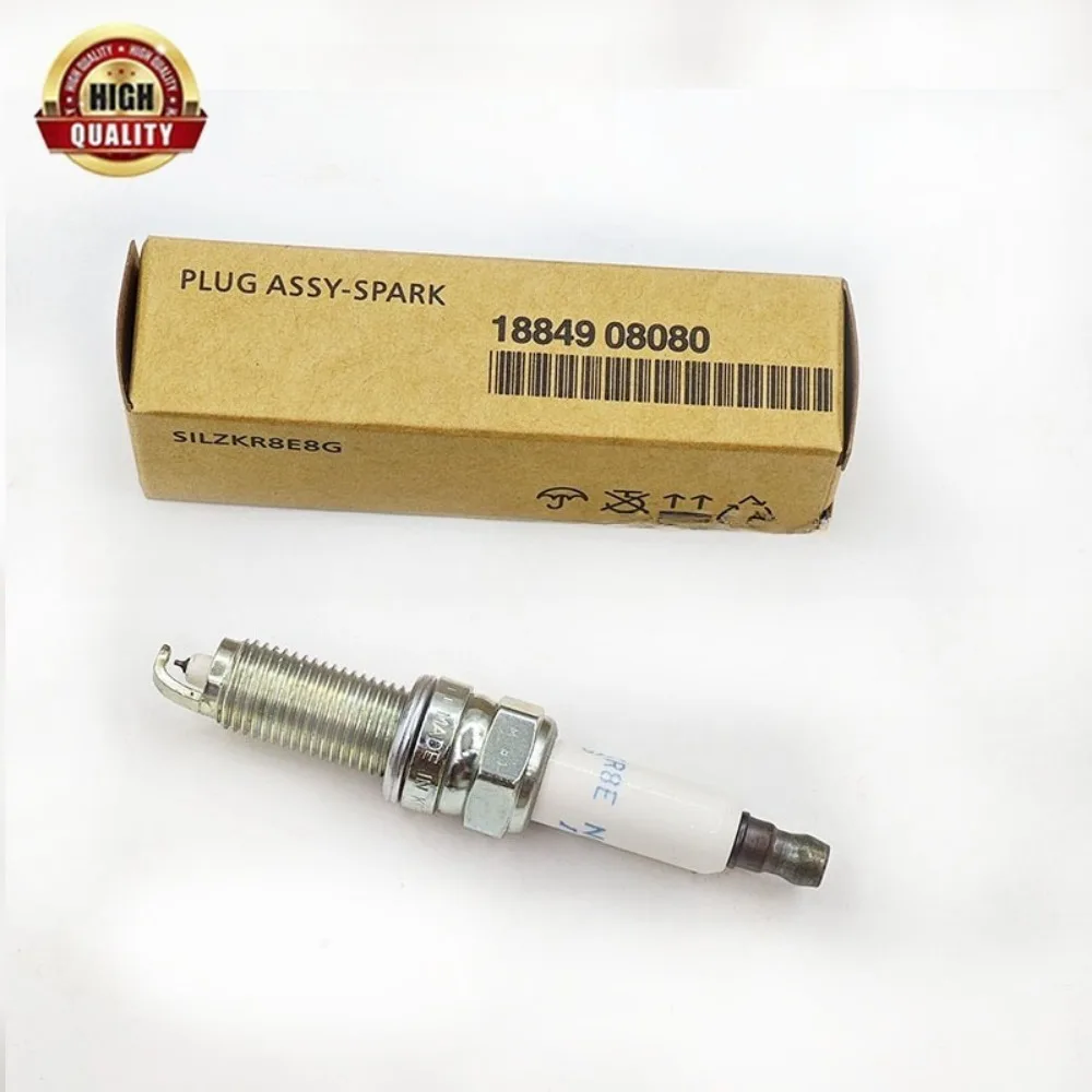 4pcs 18849-08080 SILZKR8E8G Spark Plug1884908080 SILZKR8E8G Suitable For HYUNDAI KIA Auto Part