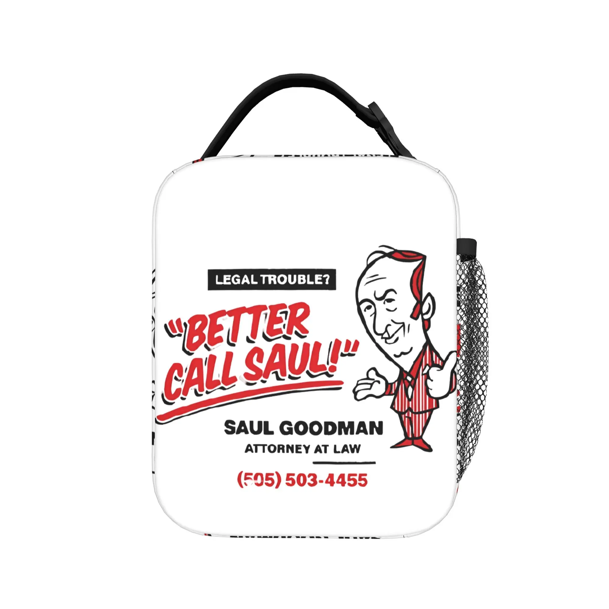 Better Call Saul Goodman Breaking Bad Lunch Bag Design Lunch Box Aesthetic Picnic Cooler Bag Waterproof Thermal Tote Handbags