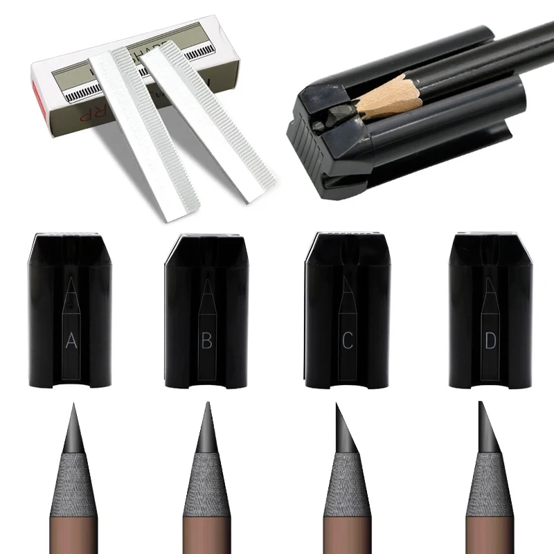 Eyebrow Pencil Microblading Supplies Tool Eyebrow Tattoo Waterproof Tint Enhancers Sharpener Brow Trimmer Blade for Choose