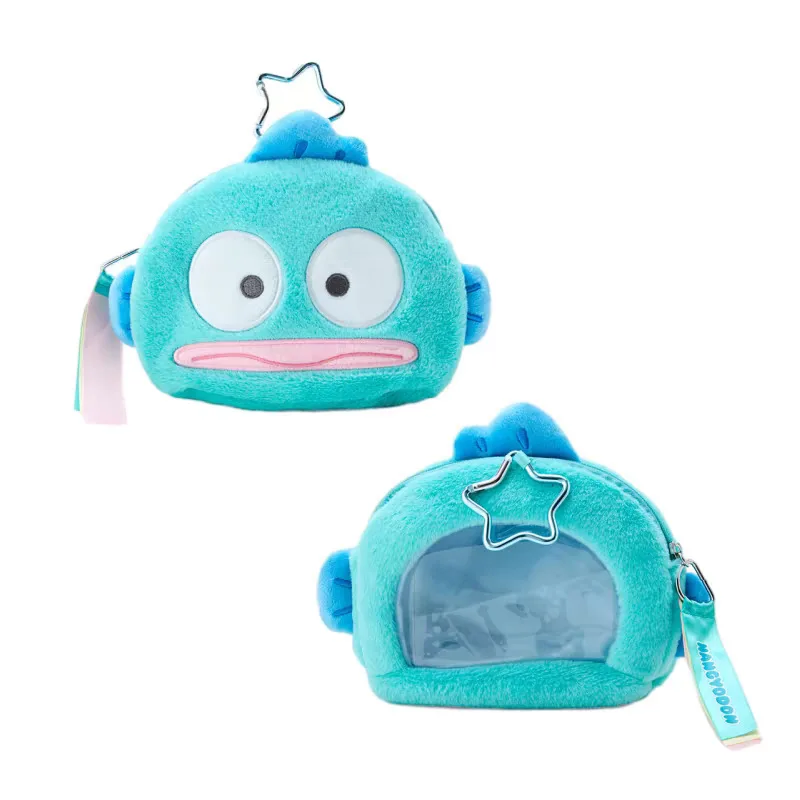 Hellokitty-billetera de juguete de peluche, monedero Kuromi, bolso pequeño, mis monedas Meldoy/bolsa de almacenamiento de cambio, llavero, colgante de muñeca Hangyodon