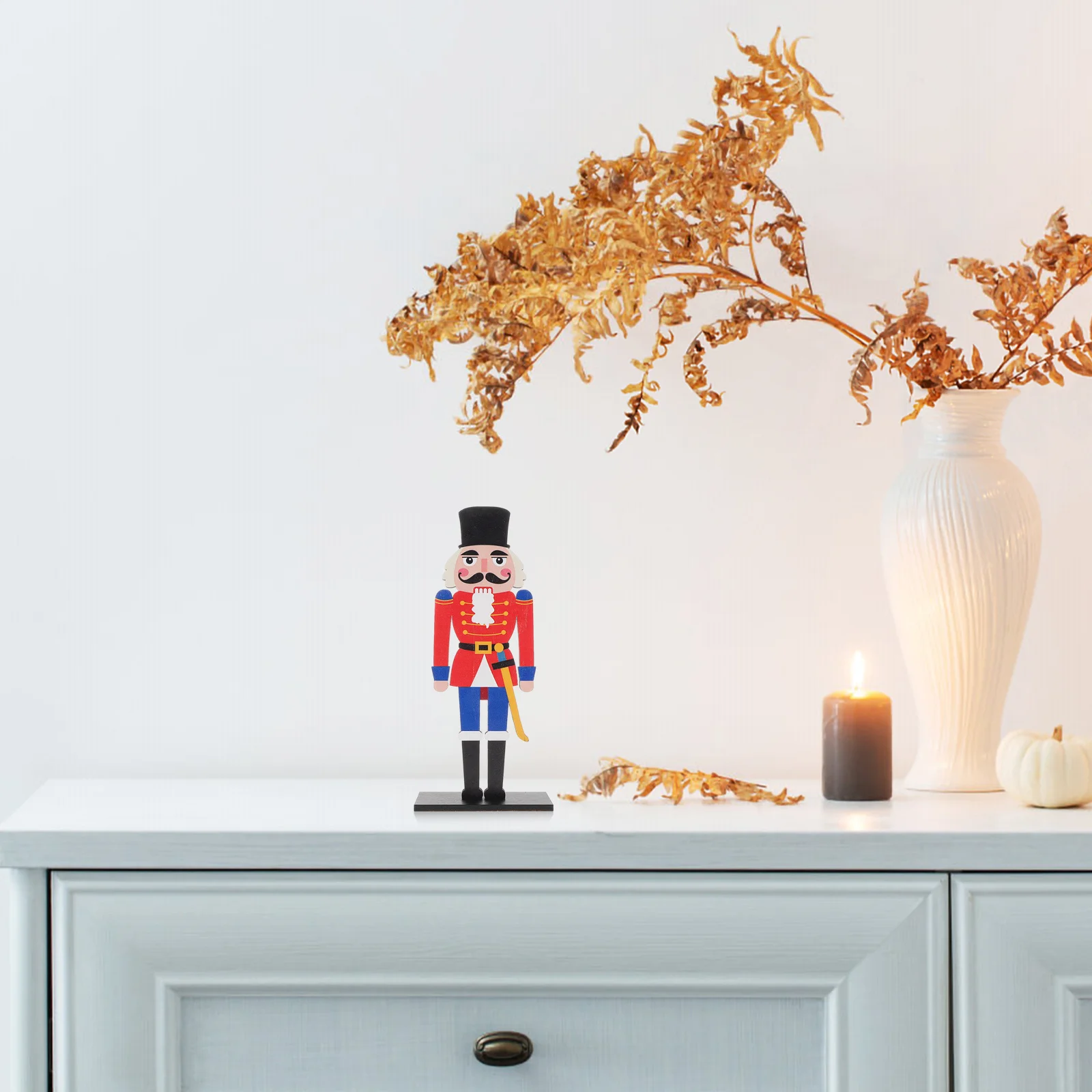 

Wooden Figure Creative Christmas Decoration Tabletop Home Decor Figures Nutcracker Table Top Decor Wooden Nutcracker Figure