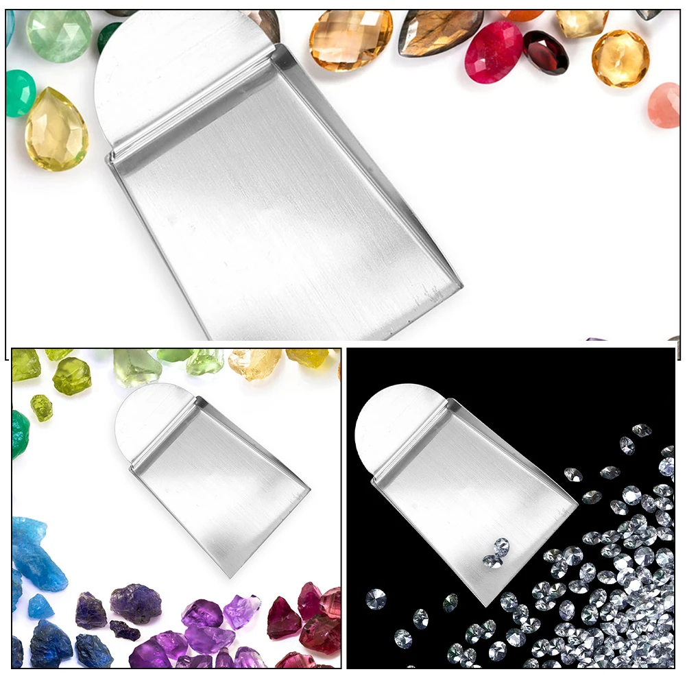 

Gem Shovel Stainless Steel Jewelry Tool Pearls Gems Scoop Loose Bead Picker Metal Mini Shovels Teaching Equipment Crafting
