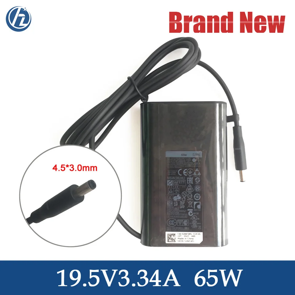 Dell Inspiron 15-5567 5565 P66F 用 65W AC電源アダプター、19.5V