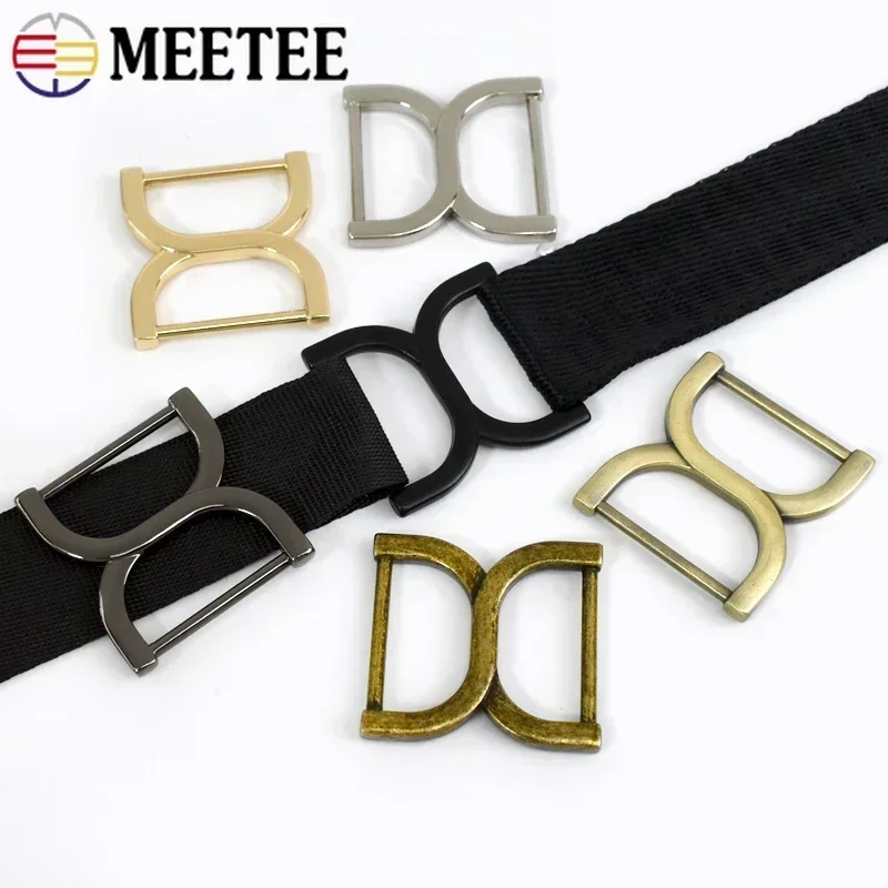 5/10/20Pcs Meetee 25mm Square Bag Buckles Shoes Garment Belt Buckle Clasp Handbag Strap Adjuster Snap Hooks DIY Accessories
