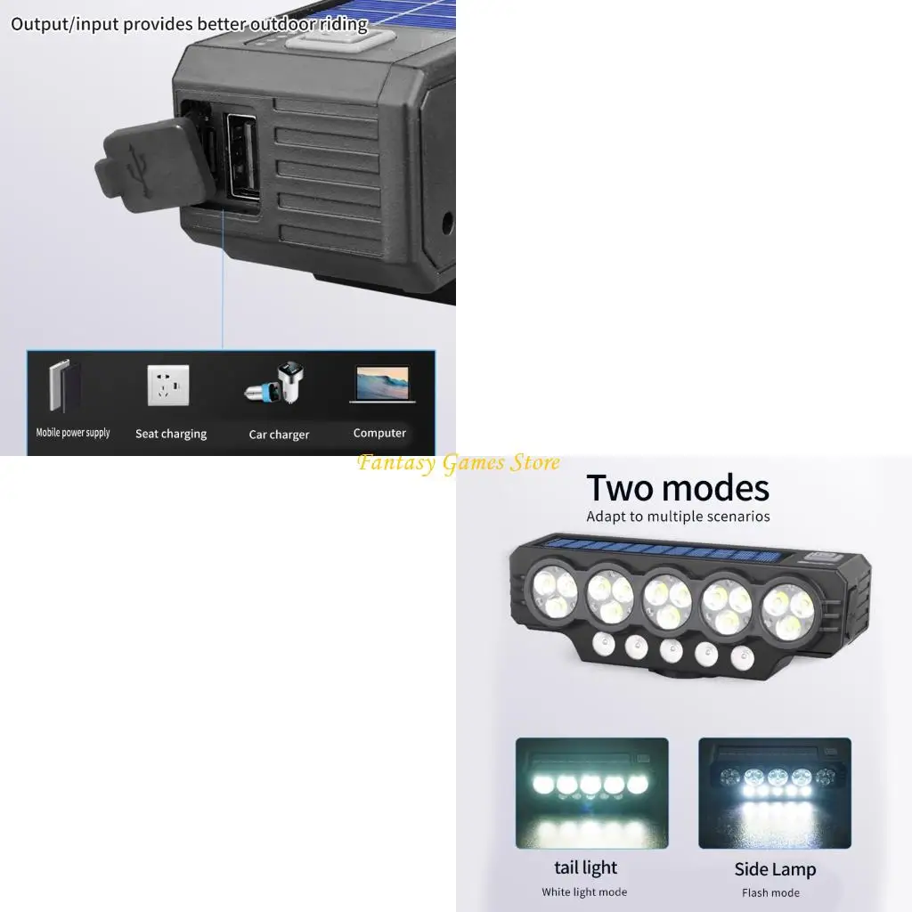 

Горный велосипед Передний свет с солнечной энергией Солнечная велосипед