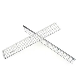 1pc 20cm Straight Ruler Transparent Plastic Ruler Drawing Tool Desk Accessories Student Stationery School Office Supplies