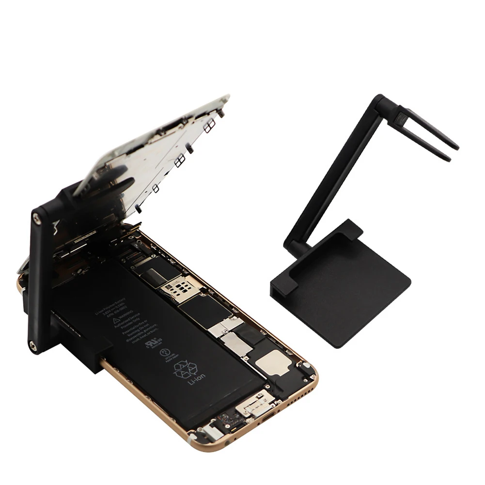 Black Repair Fixture Compact Mobile Repair Fixture Secure Phone Hold Robust Materials For Longevity Thoughtful Repair Design
