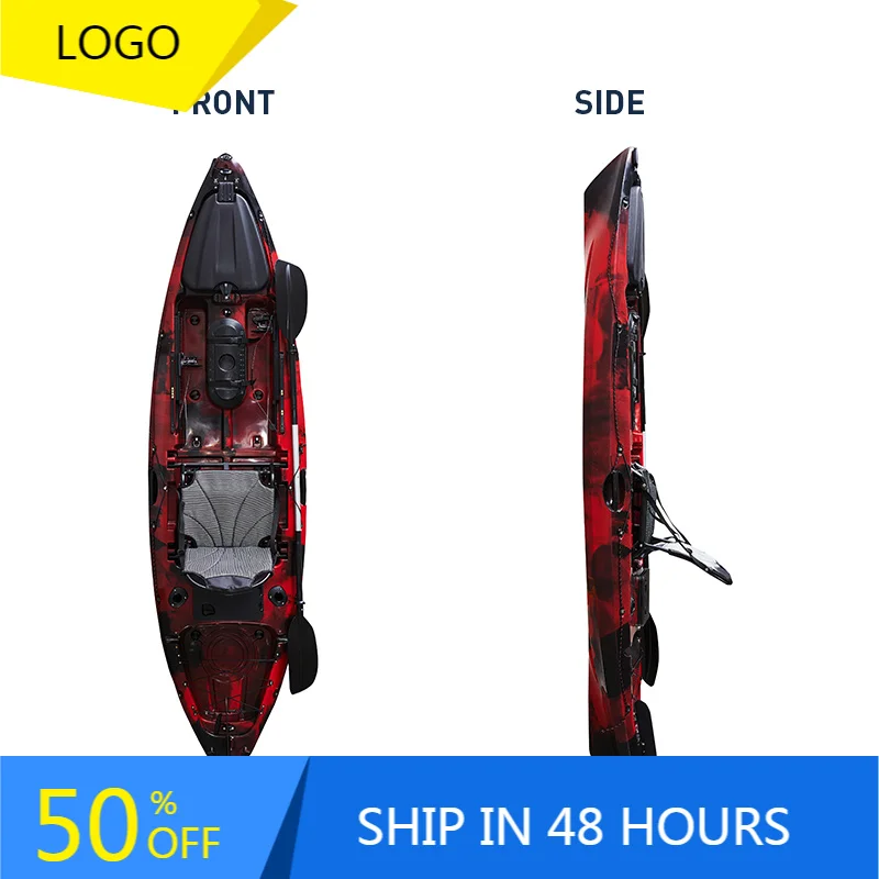 10ft KUER Dace Pro Angler Sit‑on‑Top Fishing Kayak For Adult Ocean Water Sports