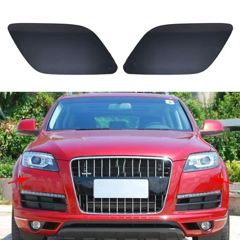 For Audi Q7 2010 2011 2012 2013 2014 2015 Front Headlight Washer Cover Cap Bumper 4L0955275G 4L0955276G