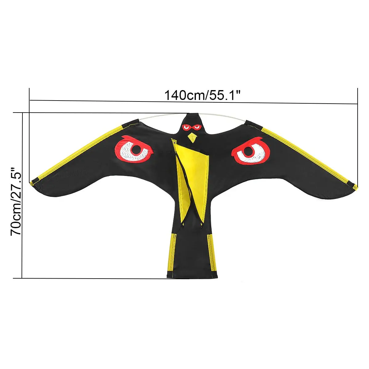 Emulation Flying Hawk Kite Bird Scarer Drive Bird Kite Bird Repellent for Garden Scarecrow Yard Bird Repeller Paddy Field Kite