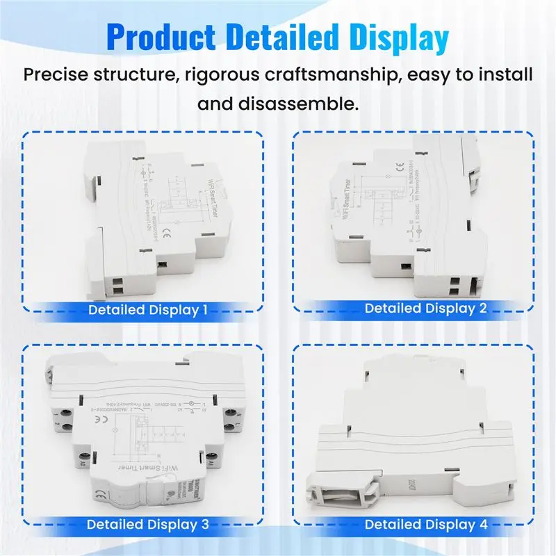 SINOTIMER TM609 Wifi Smart Timer Switch Tuya APP Remote Control Wireless Countdown Time Switch Home Staircase Light 220V 110V