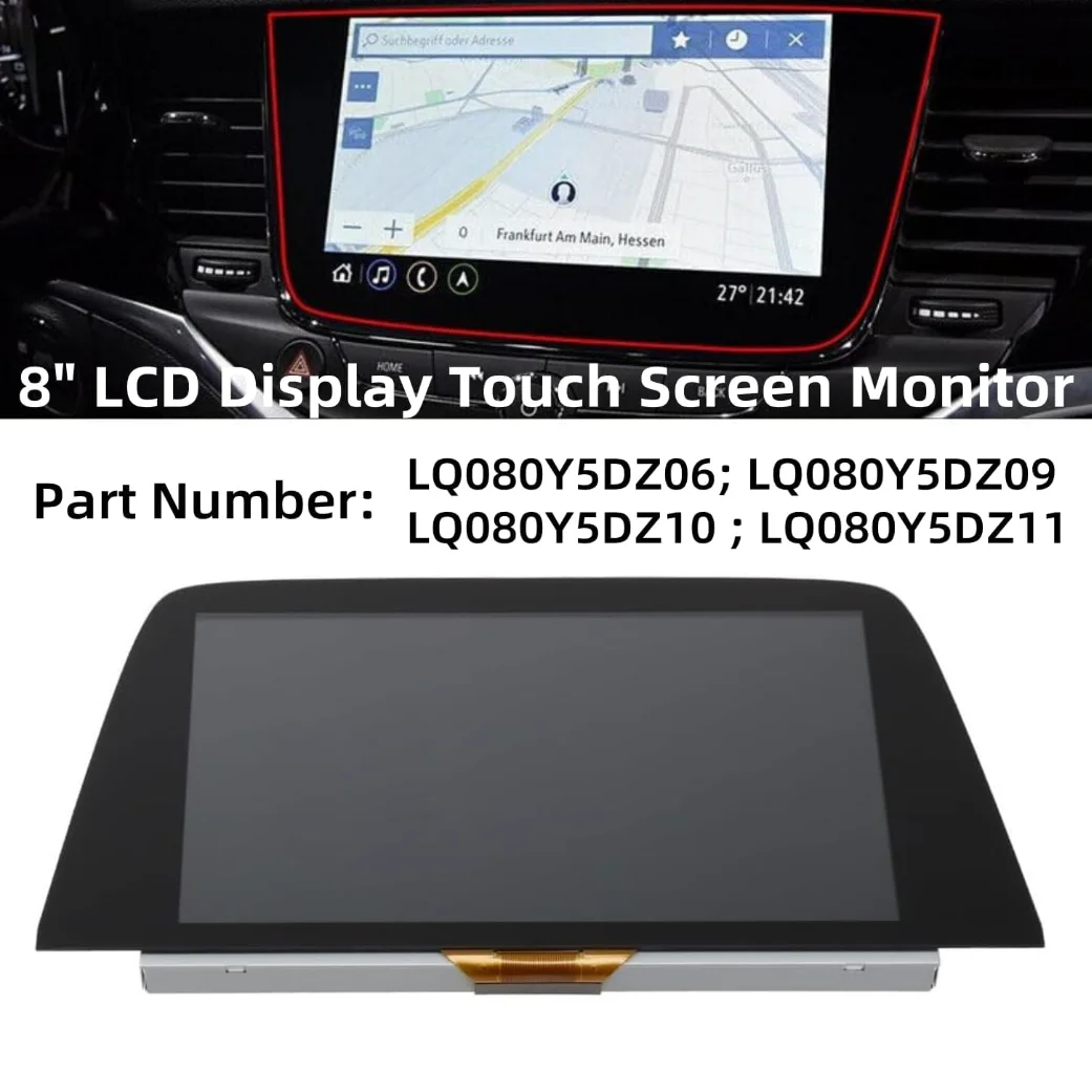 8 "Display LCD Touch Screen Monitor per Opel Astra K Vauxhall Navi 900 2015-2020 LQ080Y5DZ10 LQ080Y5DZ09 LQ080Y5DZ06 LQ080Y5DZ11