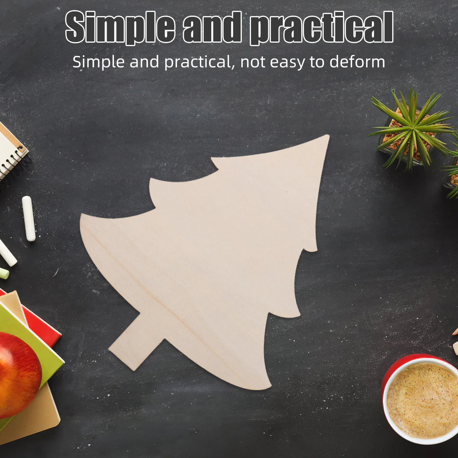 

8Pcs Christmas Tree Wooden Cutouts Unfinished Blank Wood Pieces DIY Painting Crafts Rustic Farmhouse Decor Blank Ornaments