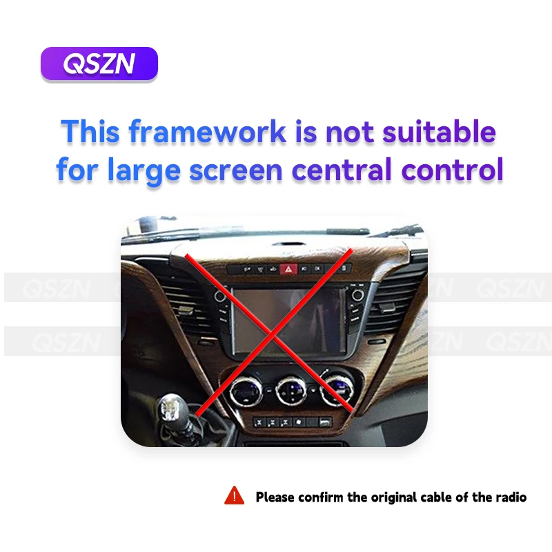QSZN Canbus Cable FOR IVECO DAILY 2014-2022 9Inch Car Radio Fascias Dashboard Panel Frame 2 Din DVD Android Player Trim Kit
