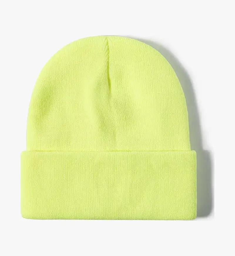 Angepasst Gedruckt Logo Männer Warm Halten Bördeln Kalte Hüte Frauen Outdoor-Mode Vielseitig Einfarbig Einfache Gestrickte Kappen – Detail 39