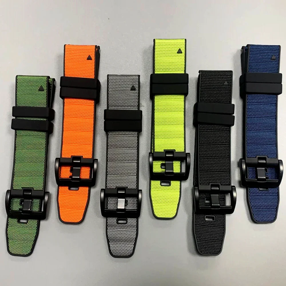 26 mm 22 mm snelsluiting horlogeband voor Garmin Quatix 8 Enduro 3/Epix pro Gen2 Instinct 3 Fenix 8 Pro E 7 7X nylon siliconen band