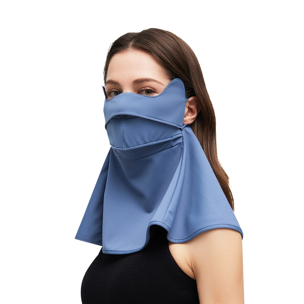 OhSUnny Super Sun Protective Scarf Face Cover,3D Breathable Cooling UV Mask for Women Men,Outdoor Dark Mouth Nose Open Balaclava