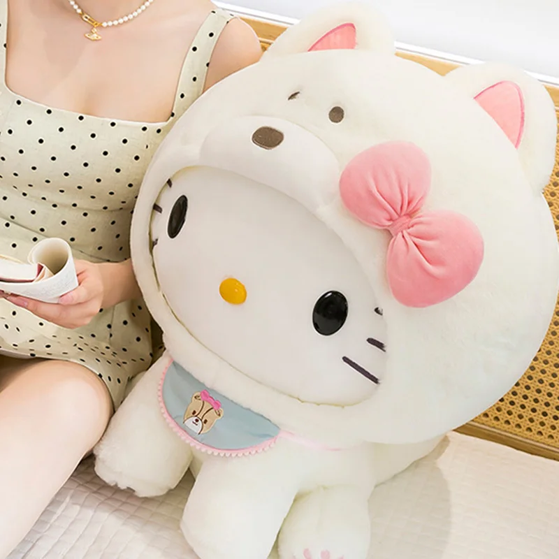 

In Stock Cute Cartoon Hellokitty West Highland White Terrier Doll Plush Toy Girl Pillow Cloth Doll Birthday Gift Home Decor
