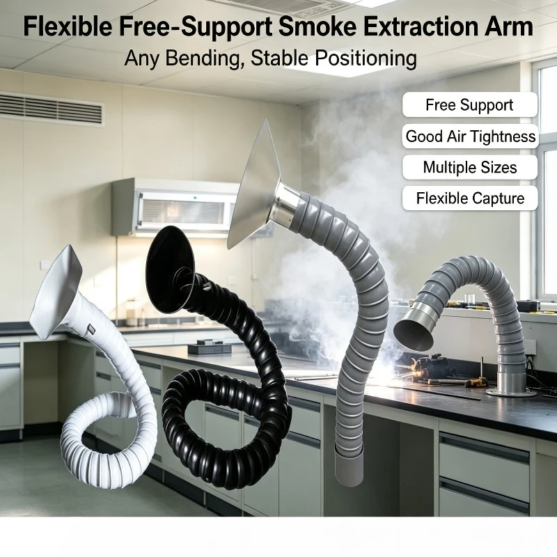 Flexible Snake Shape POM Round Duct Universal Positioning Heat Resistant Corrosion Resistant Bamboo Joint Tube