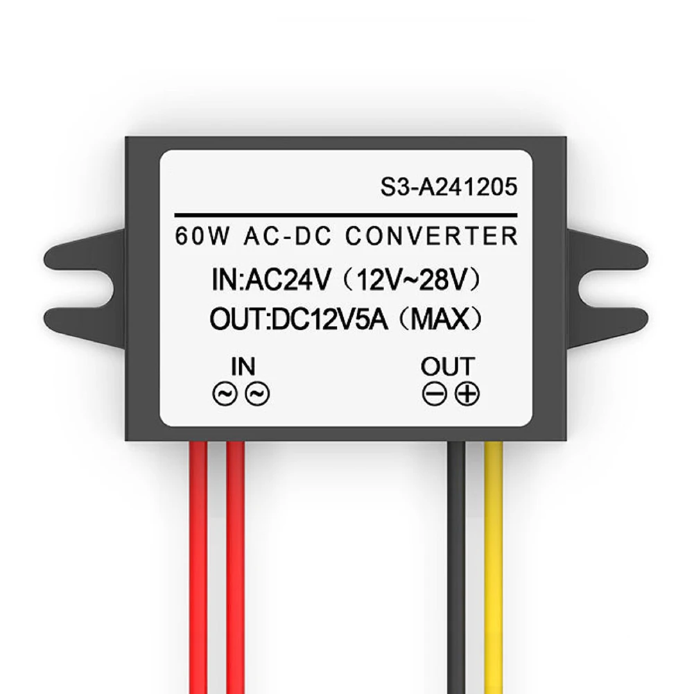 12V Adapter AC-DC Converter Outdoor Use 95 Conversion Efficiency Industrial Temperature Range -40-85 Plastic Casing Material