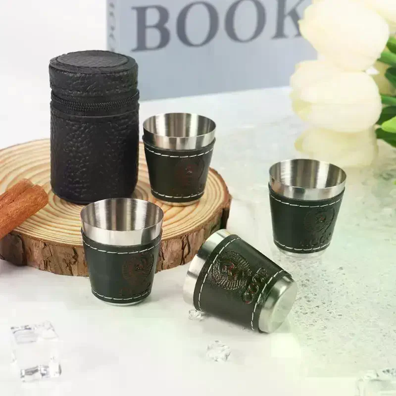 4Pcs/Set Outdoor Travel Cups S - Whisky Beer And Wine review and price