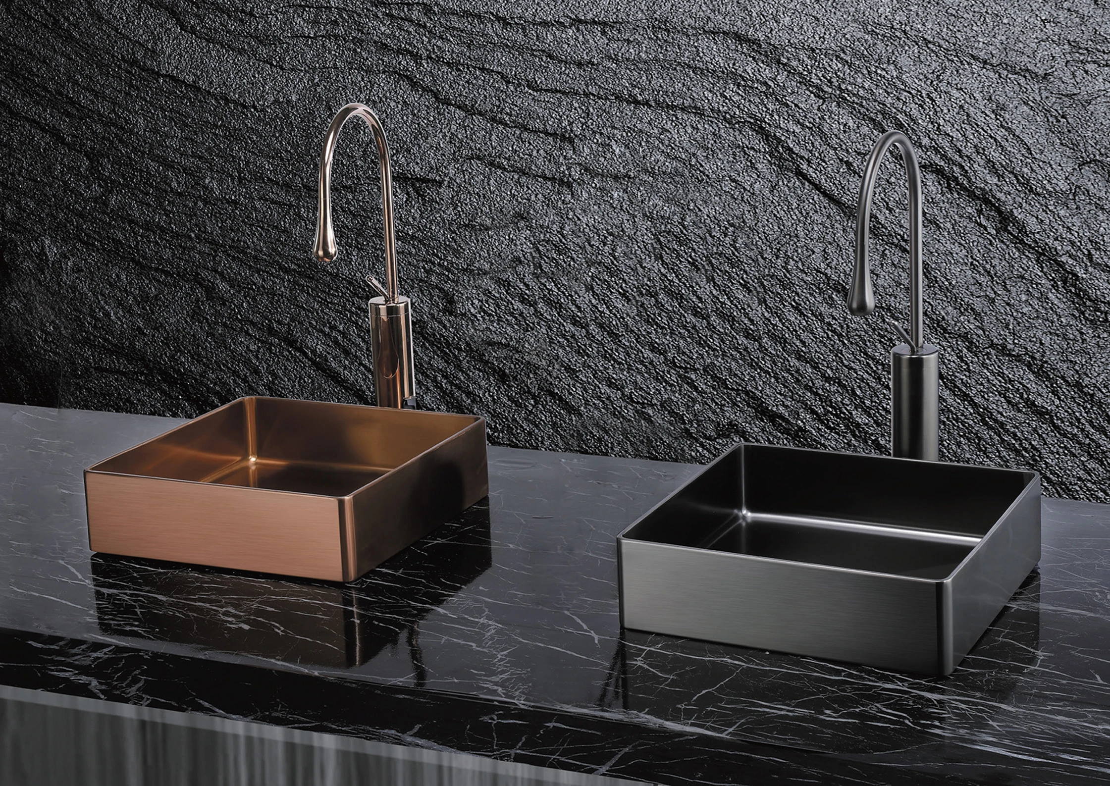 Modern Design High Quality Stainless Steel Kitchen Sink Square Art Basin Ware for Home and Hotel Easy Clean Feature-Wholesale