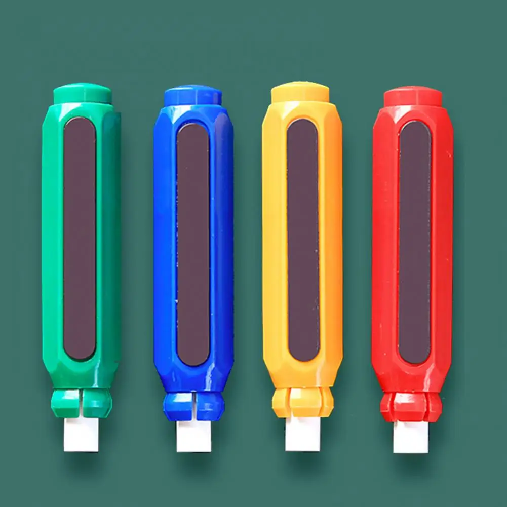 Útil pizarra magnética ajustable a prueba de golpes para profesores, rotuladores de tiza, Clips de tiza de plástico, suministros escolares