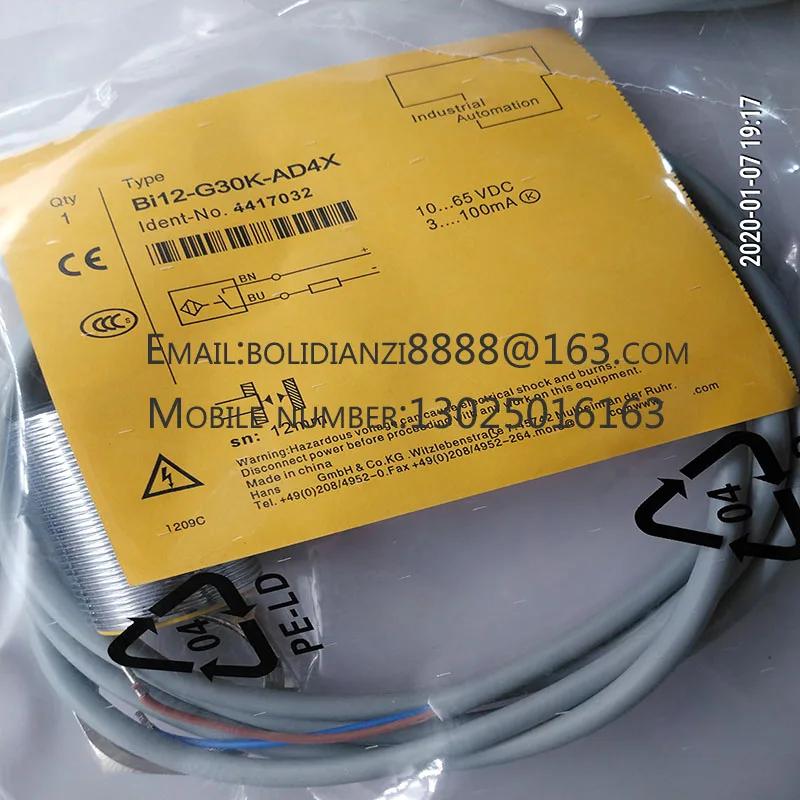New proximity switch sensor BI12-EM30WD-AN6X-H1141 AP6X In stock