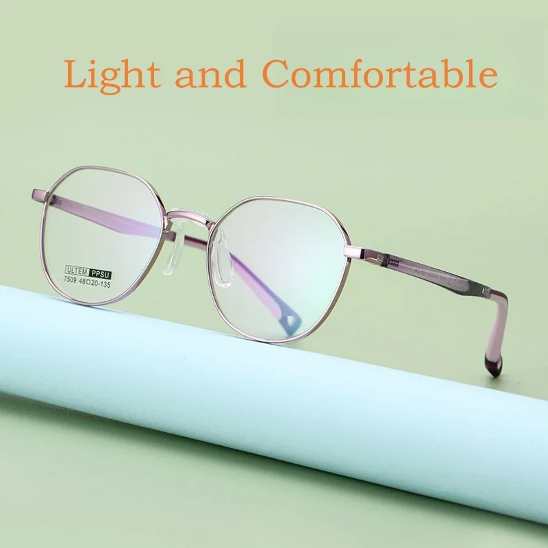 OLLYMURS Сверхлегкие удобные детские очки в стиле ретро, модные большие оптические очки для подростков, оправа для очков по рецепту для мальчиков и девочек