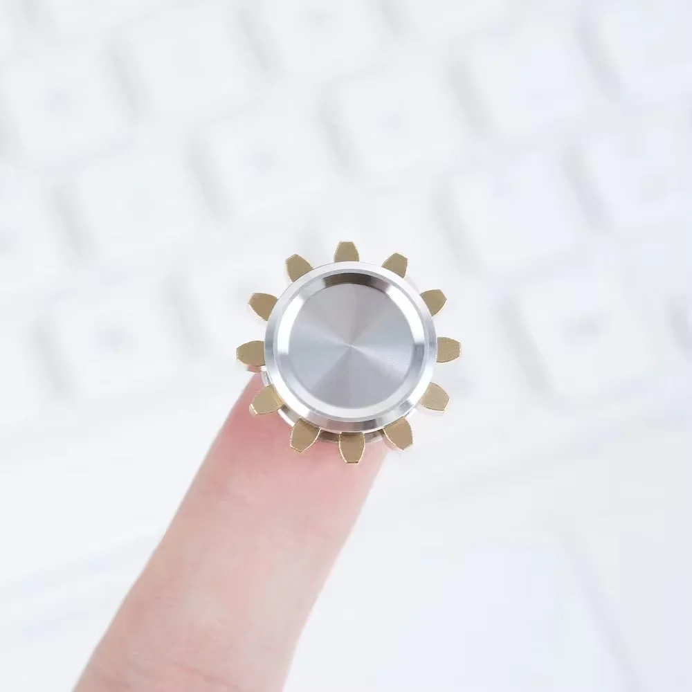 Mini EDC Gear Spinner Stress Relief Toy Adult Stress Reducer for Anxiety & Autism ADHD Portable Fidget Spinner Gift Idea