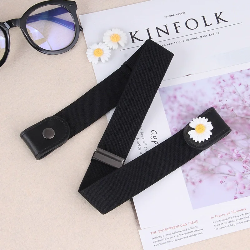 Buckle-Free Belt Adjustable Stretch Elastic Waist Band Invisible Belts Women Men Jean Pants Dress No Buckle Easy To Wear
